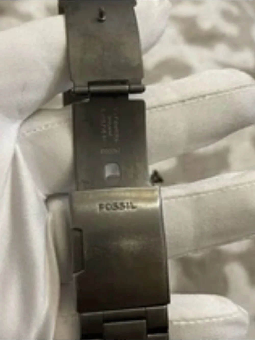 Fossil dial oversized crystal
