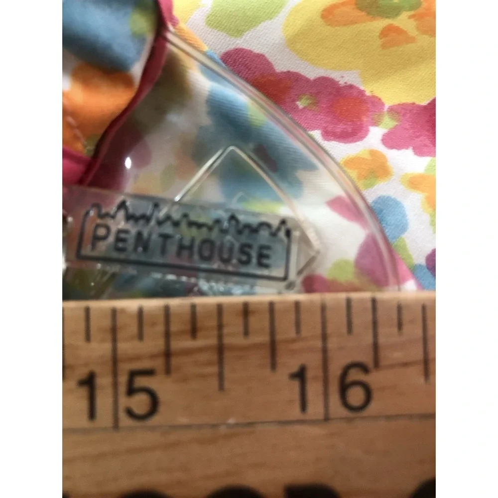 Vintage Penthouse Floral Garment Bag Hanging Dress Storage Travel Cover Pink USA