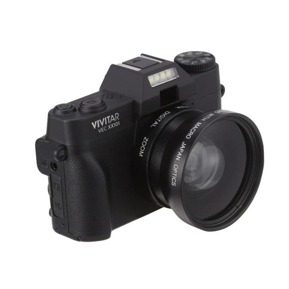 Vivitar 4K Wifi Digital‎ Camera Kit with Bag, Wide Angle Lens, and Macro Lens
