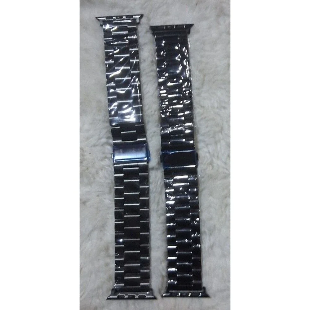 Wolait Watch Band Metal Strap stainless steel black and jet black new