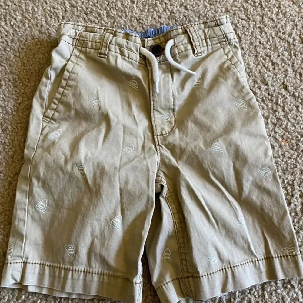 Boys Oshkosh Shark Khaki Shorts