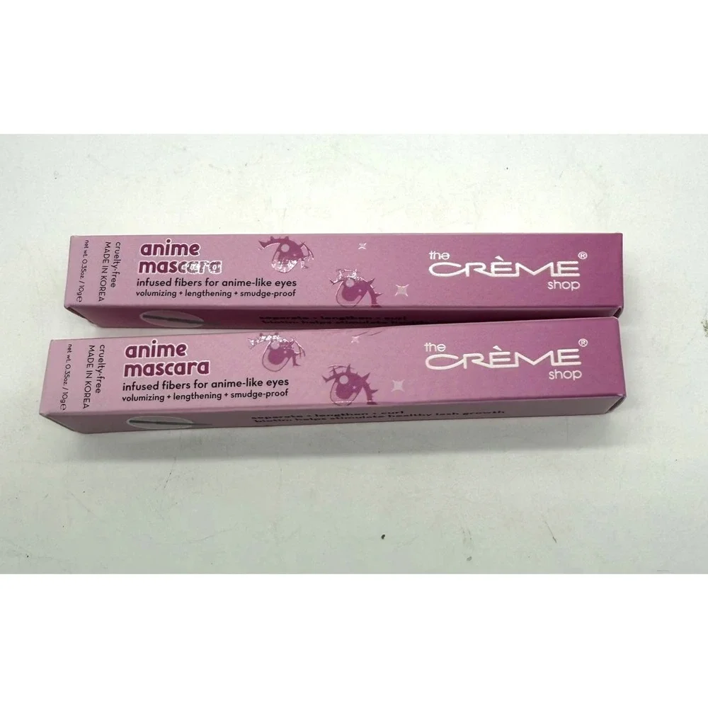 The Creme Shop‎ Anime Mascara Black Volumizing Lengthening Smudge-Proof 2 Pack