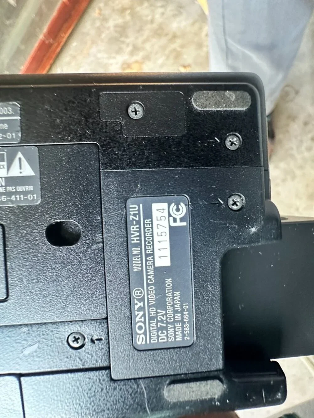 Sony HVR-Z7U High Definition HDV MiniDV Camcorder HVR-Z7U- Turns on- Lens Issue