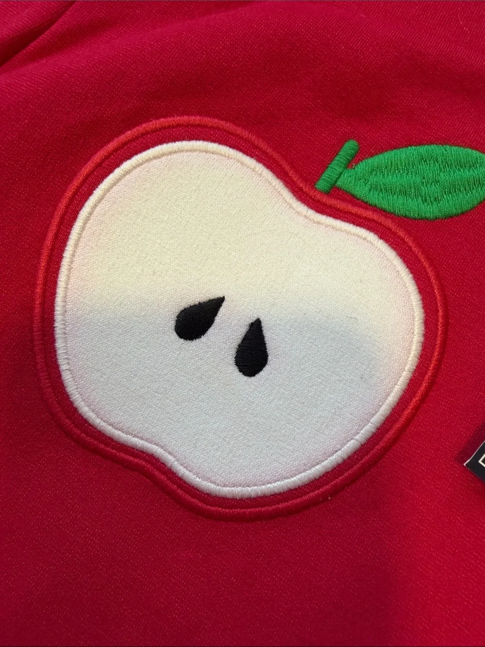Gymboree Red Leggings with Apple Patch Accents