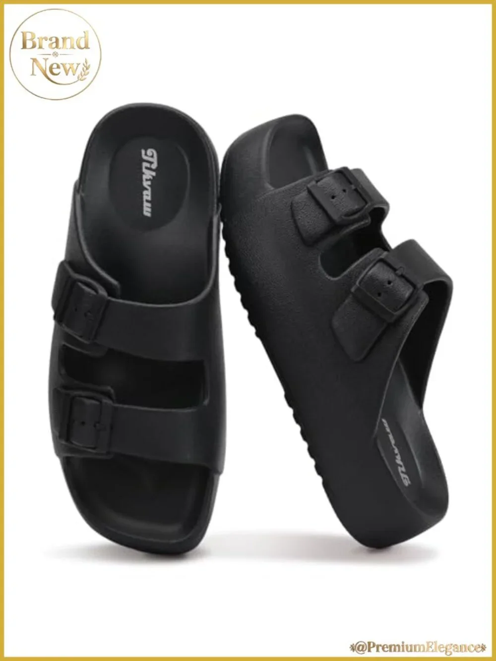 Women's Square Toe Platform Sandals Arch Support Summer Slides