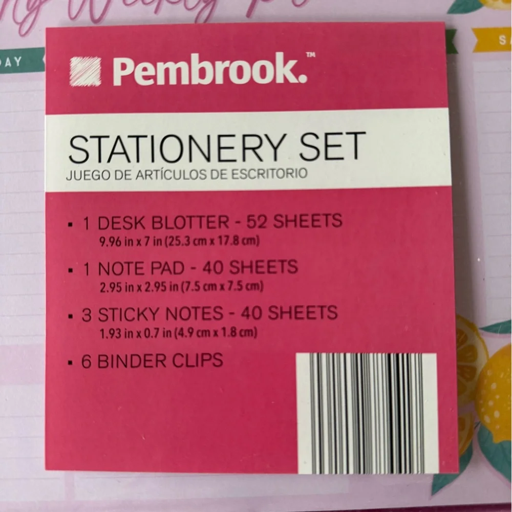 Pembrook lemon printed