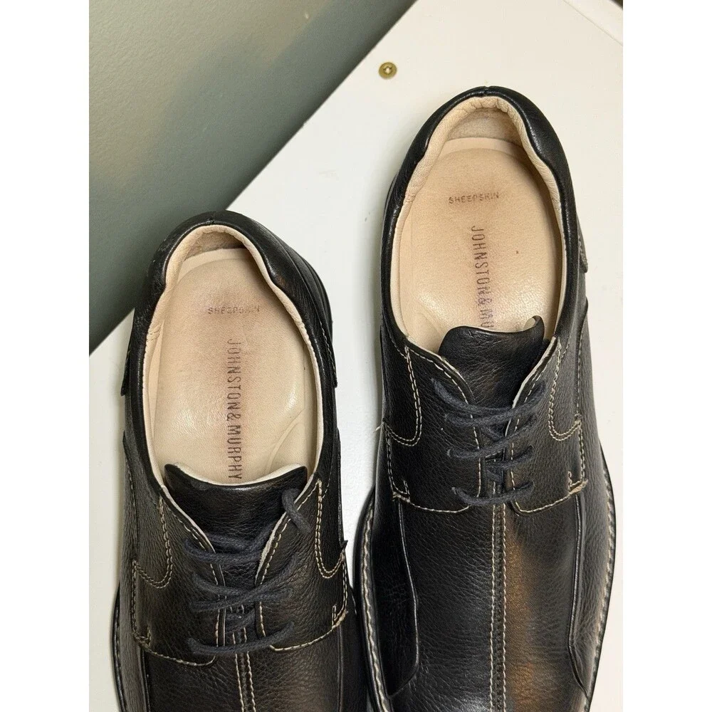 Johnston & Murphy Men’s Black Schuler Bicycle Shoe 8.5D