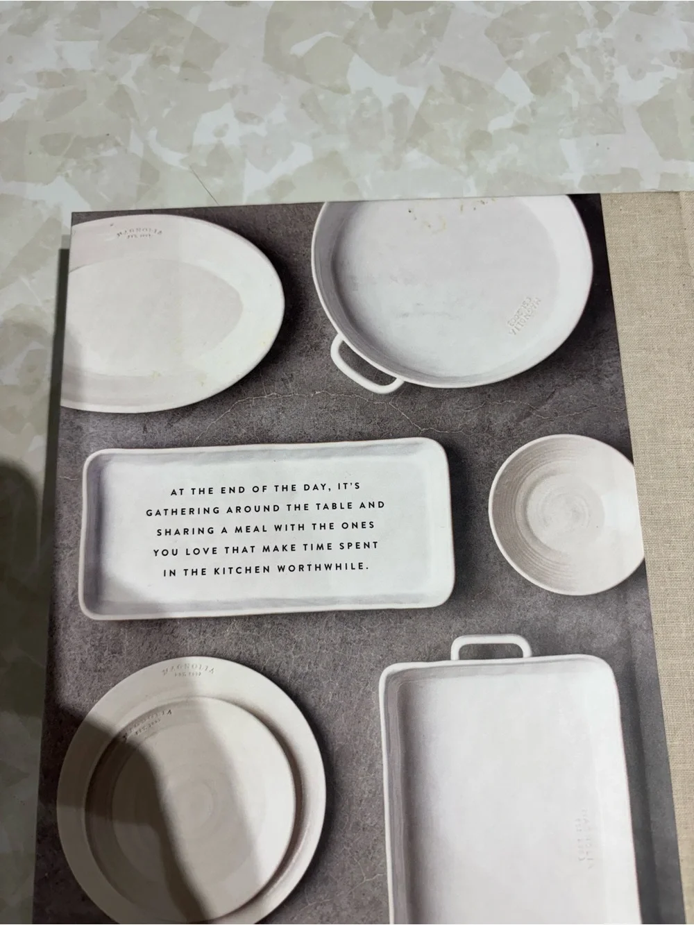 Magnolia bowl styled cream