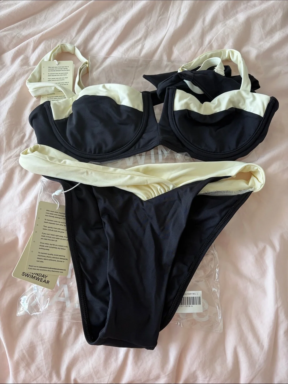 Monday Swimwear Set - Clovelly Top L / Marseille Bottom M NWT