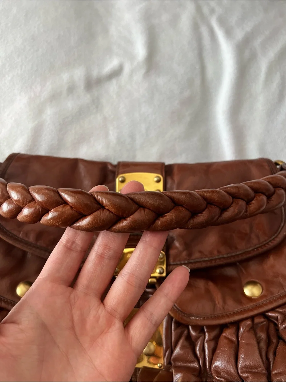 Miu Miu soft ruched