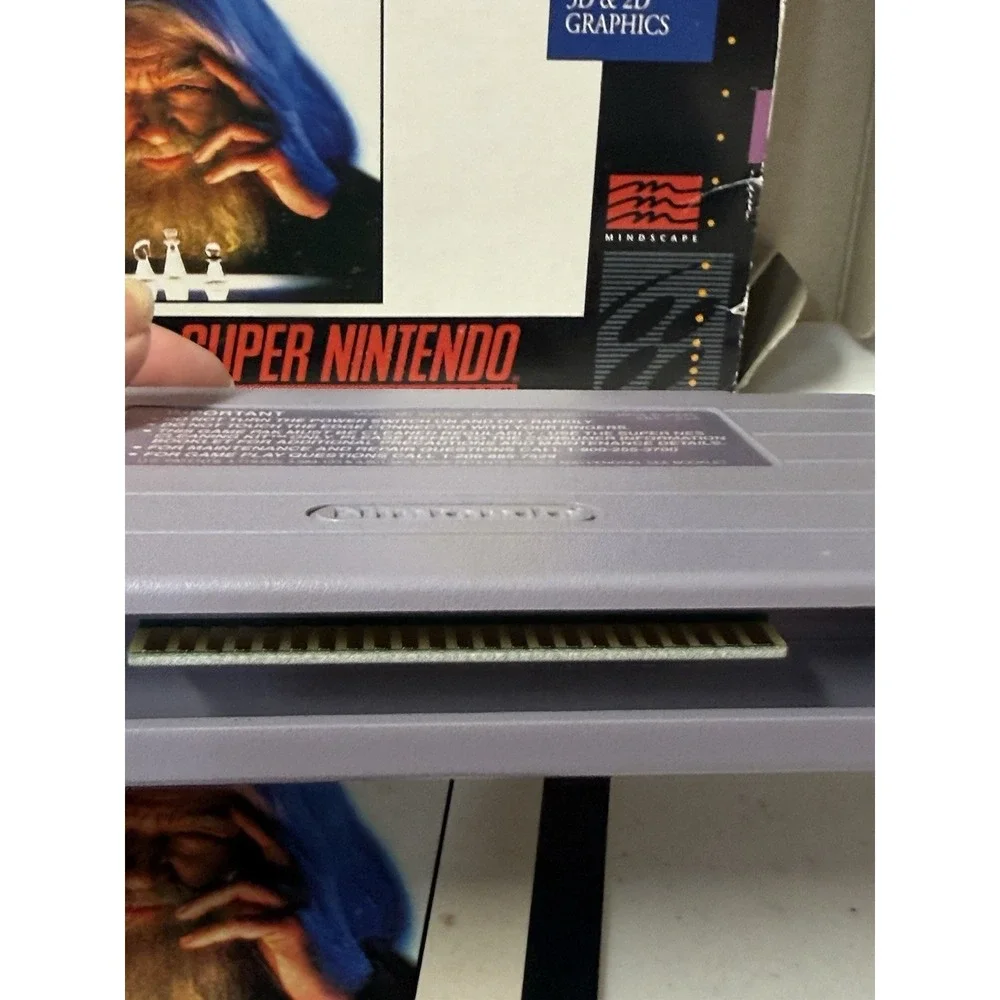 The Chessmaster (Super Nintendo, 1991) Complete W/ Box and Inserts