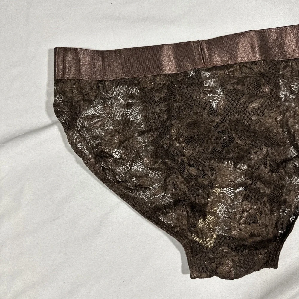 NWT‎ Cosabella [ MENS MEDIUM ] Never Say Never Sports Brief Lace UNO Brown U1941