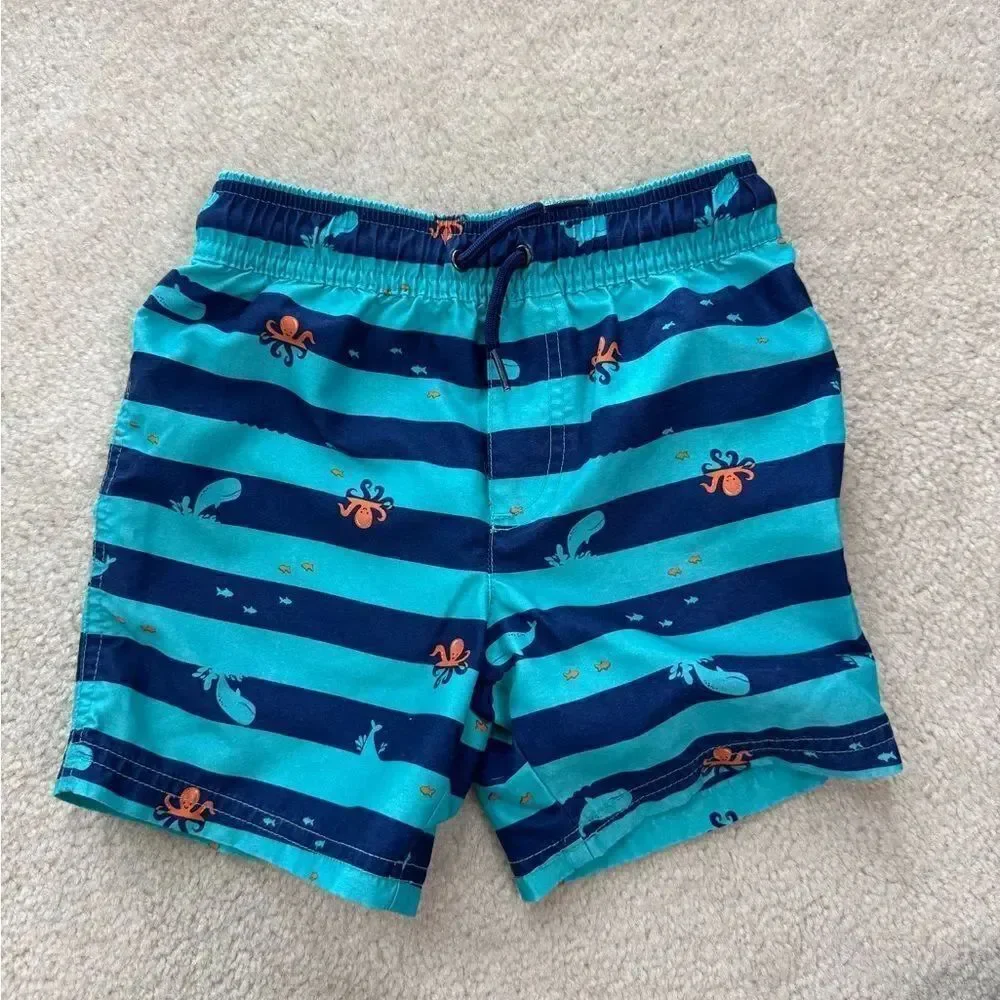 Toddler Boys Carters Swim Shorts 3T