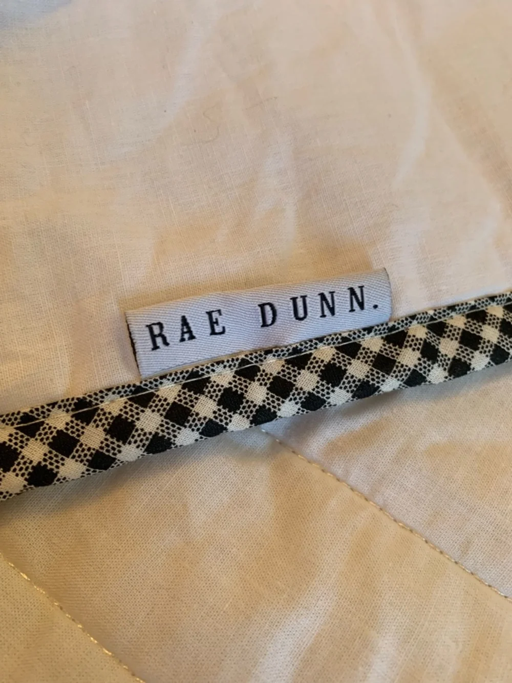 Rae Dunn white quilted