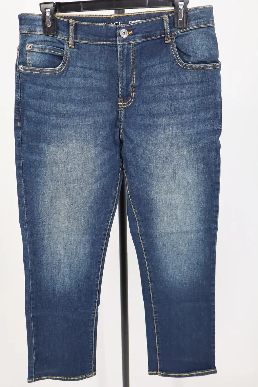 NEW The Children's Place Straight Jeans Women's Blue Medium Wash Size 14