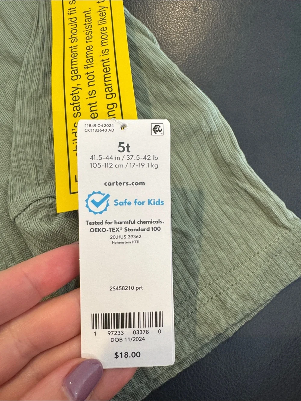 Carters soft ribbed