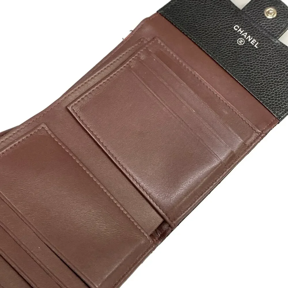 Chanel trifold wallet