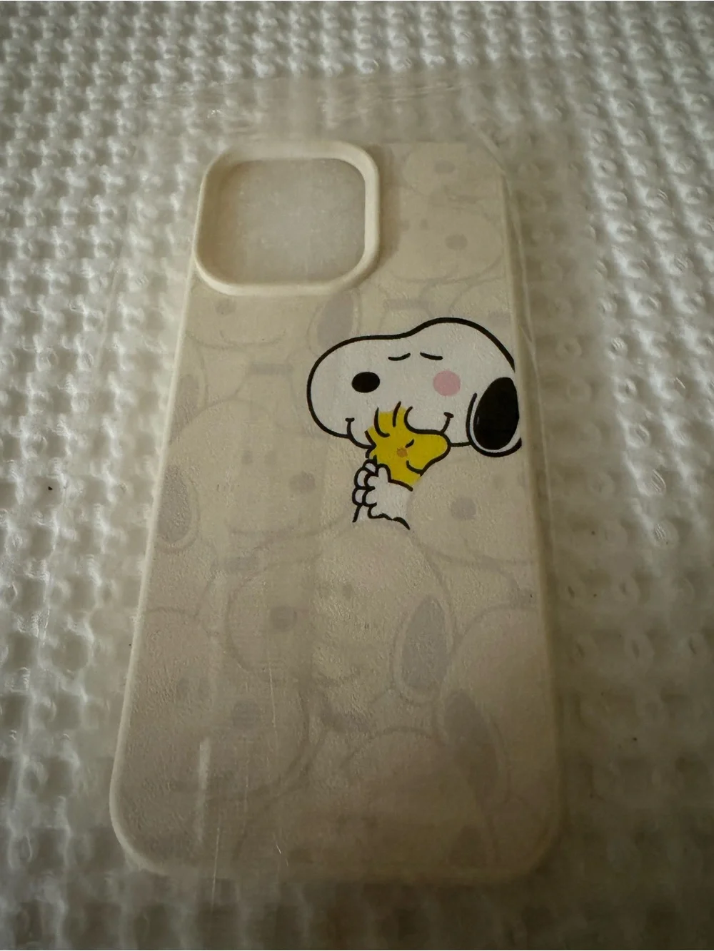 Beige Snoopy & Woodstock Phone Case - Cute Protective Cover