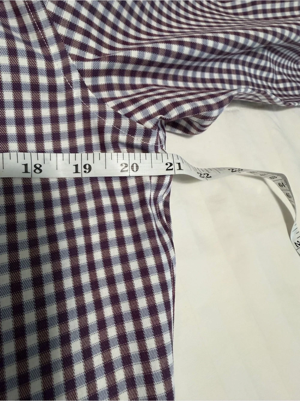 ✔️Banana Republic Magenta/Purplish and White Gingham Dress Shirt 👔