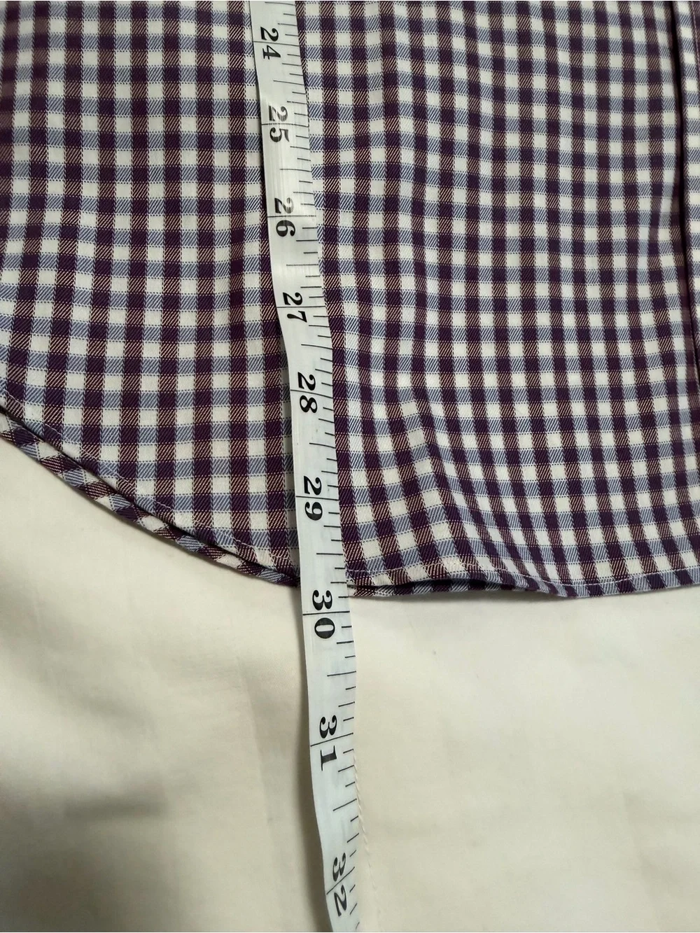 ✔️Banana Republic Magenta/Purplish and White Gingham Dress Shirt 👔