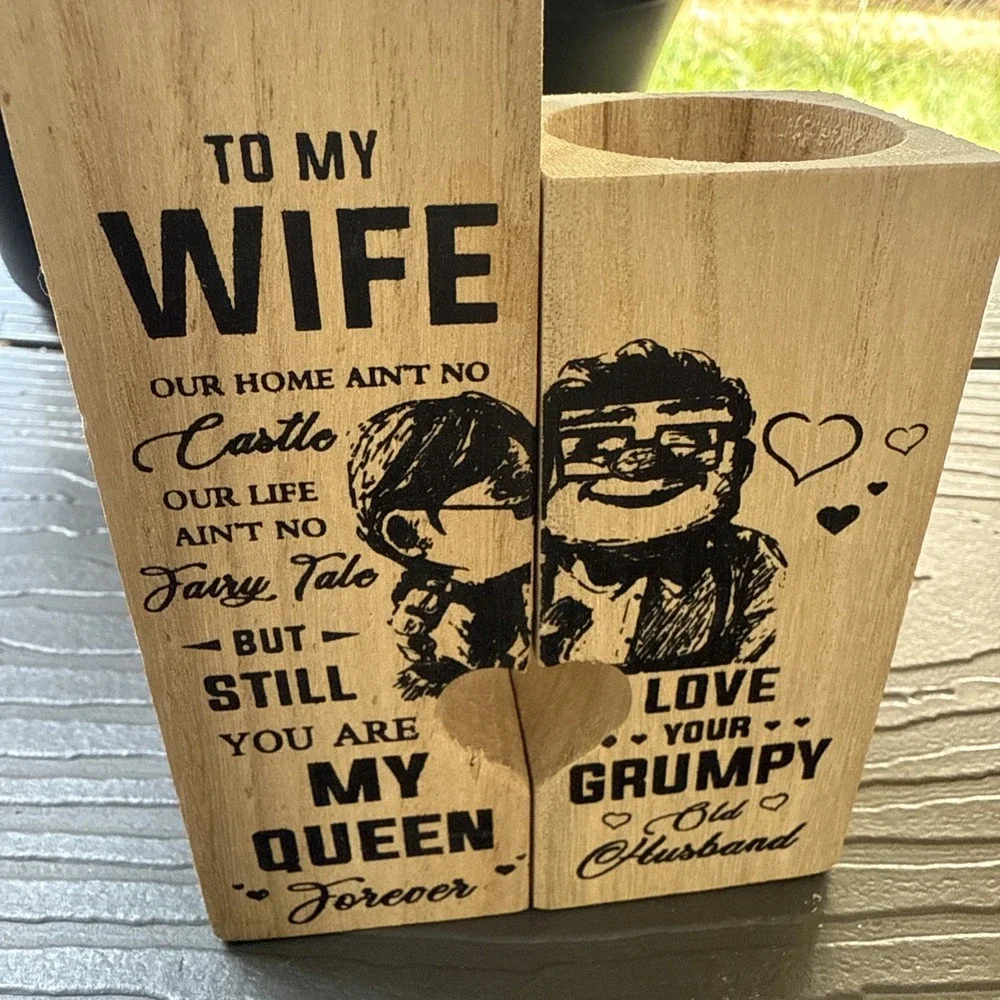 Wooden Candle Holder this wooden