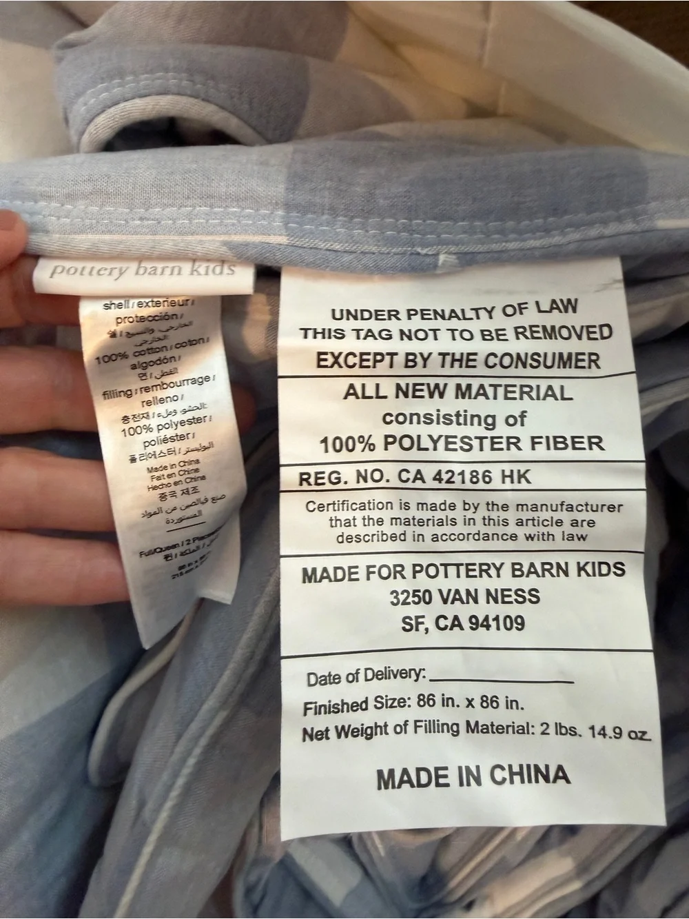 Pottery Barn Kids nwt never