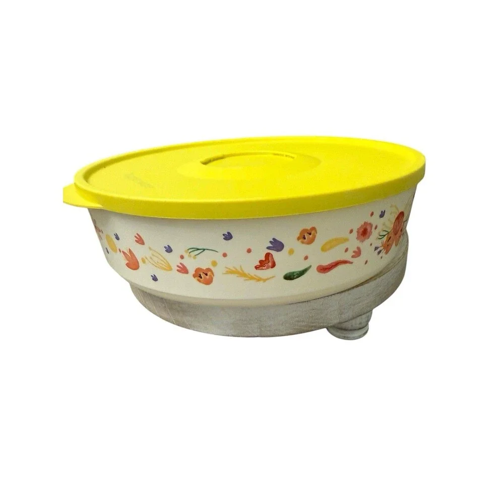 Tupperware fanciful floral