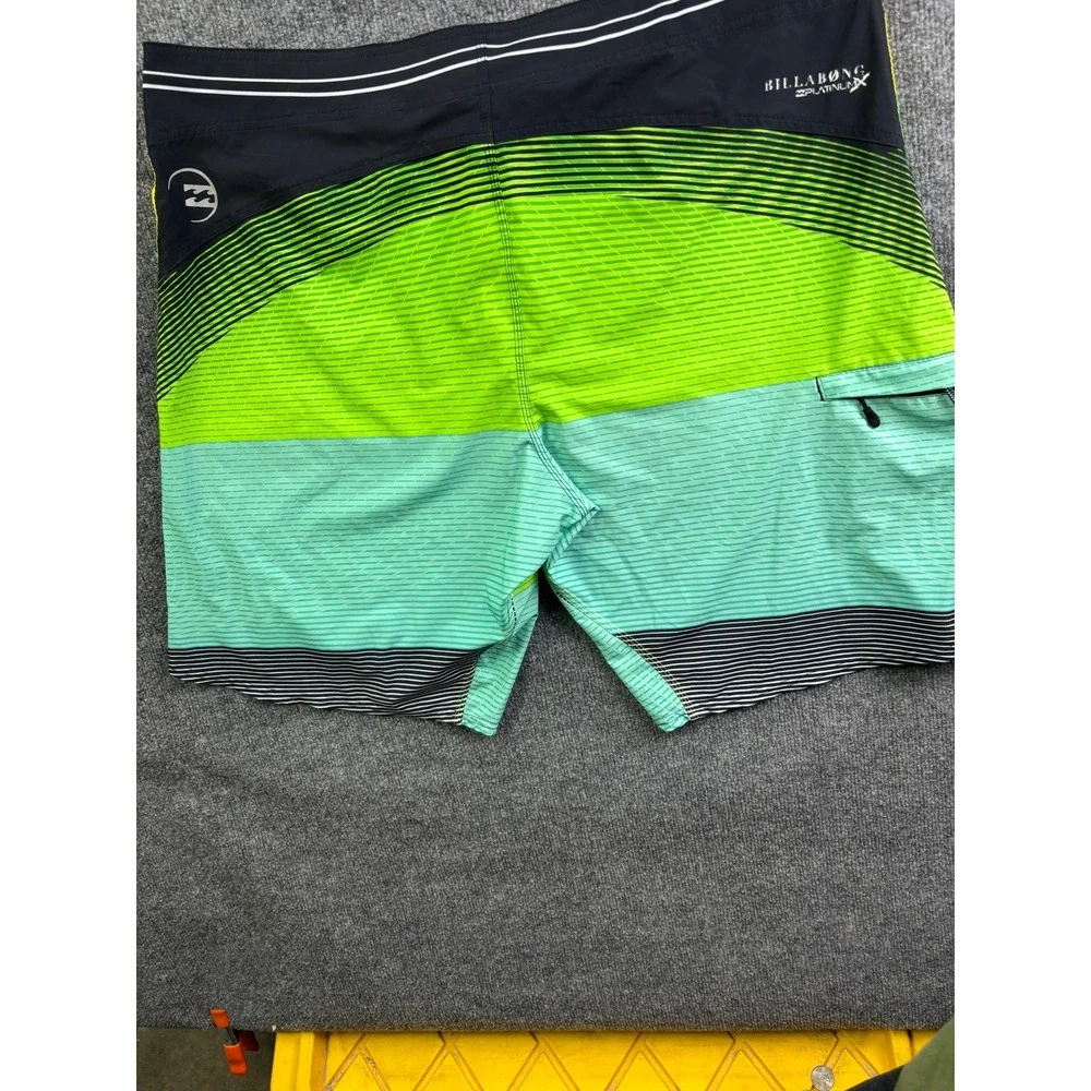 Billabong Board Shorts Mens 42 Yellow Green Platinum X Recycler Joel‎ Parkinson