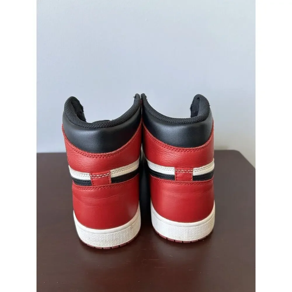 Size 8.5 - Nike Air Jordan 1 Retro OG High Bred Toe Black‎ Red White 555088-610