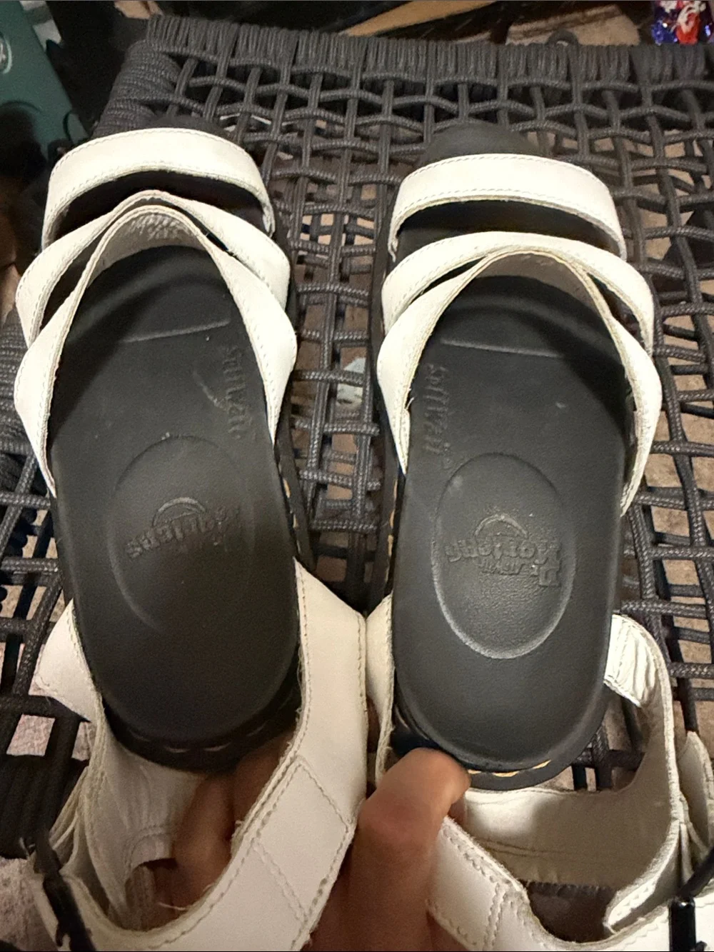 Dr. Martens white leather