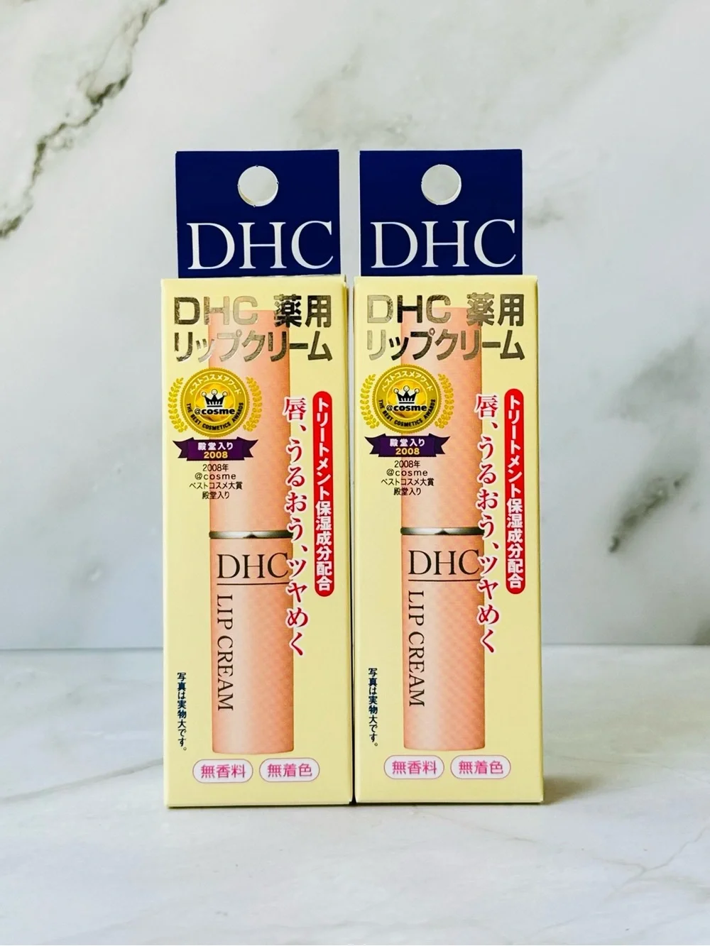 DHC Lip Cream Fragrance-Free Clear 1.5g x2 New Sealed J-beauty NIB