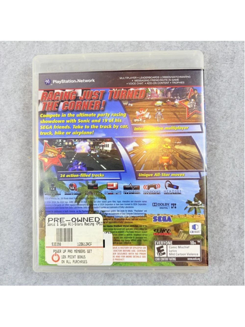 SEGA product sonic