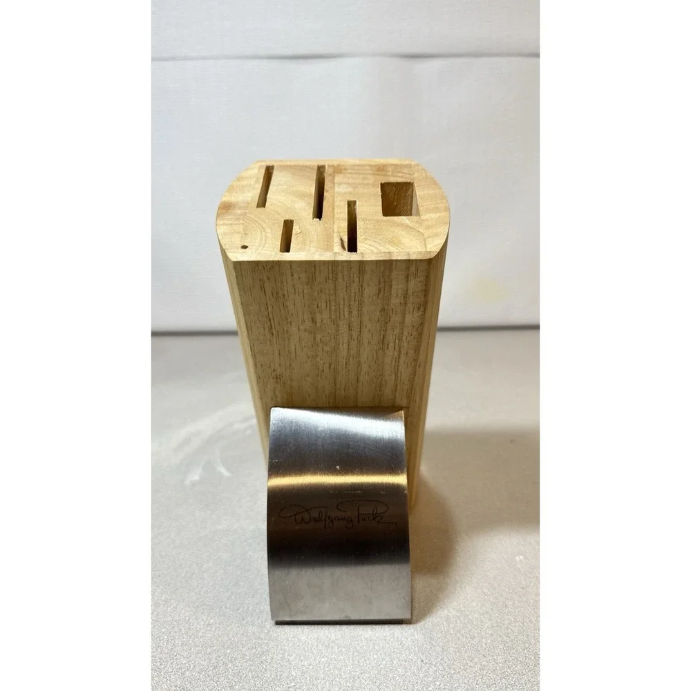 Wolfgang‎ Puck 5 Slot Wood Block For Knife And Scissors