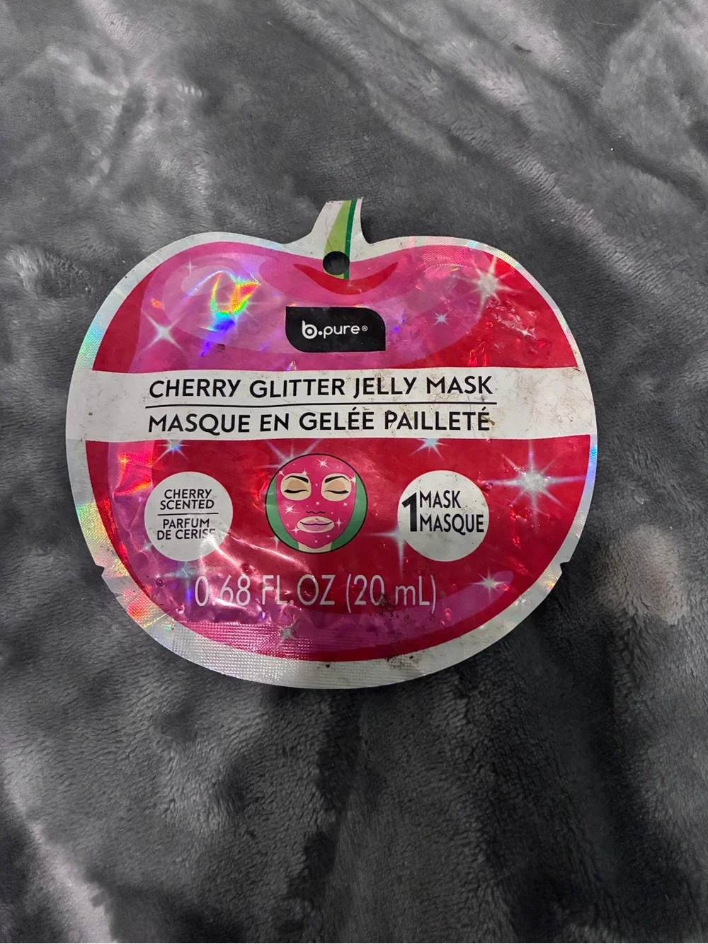 b.pure Cherry Glitter Jelly Mask