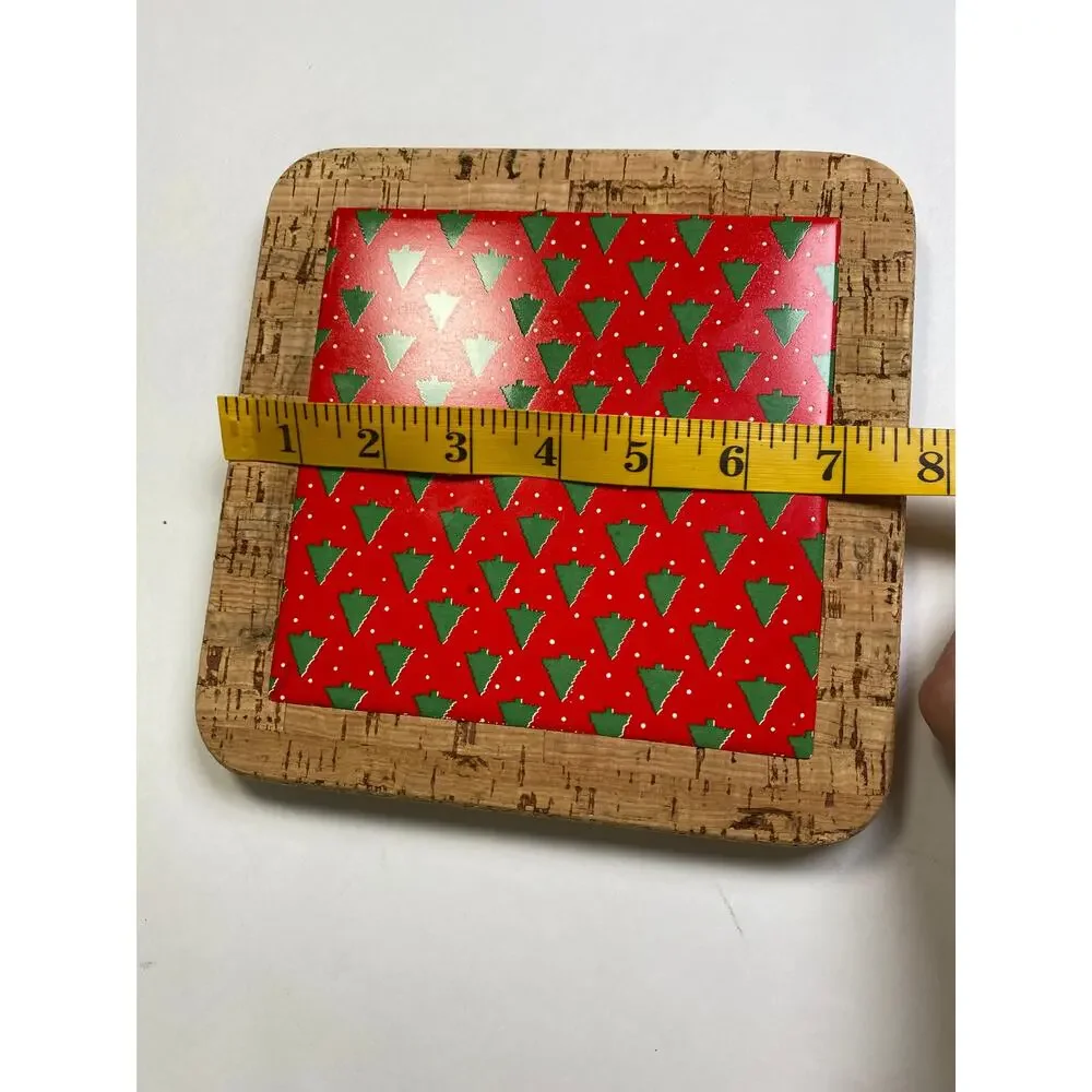 Vintage Knobler Christmas Tree‎ Holiday Trivet Portugal 7.5