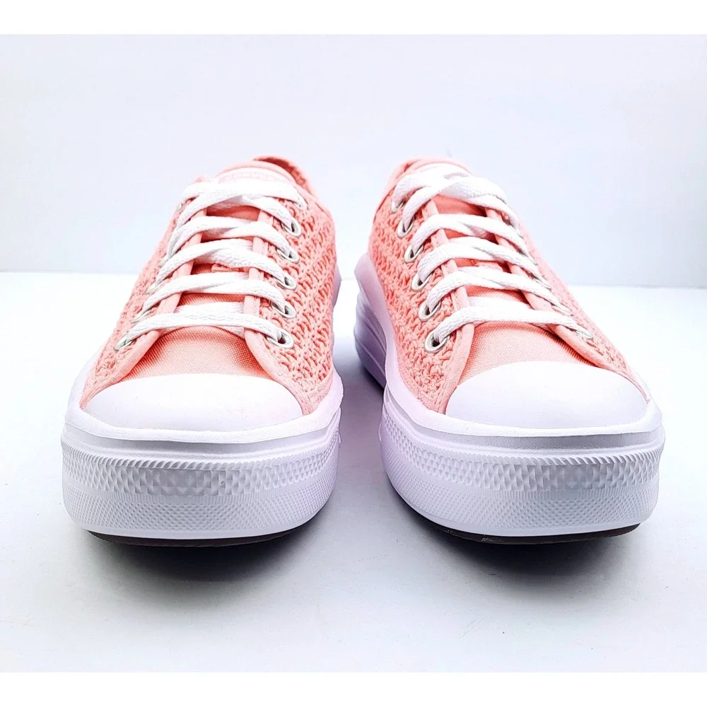 NWOT Converse Chuck Taylor‎ All-Star Peach Crochet Low-Top Sneaker - Size 6