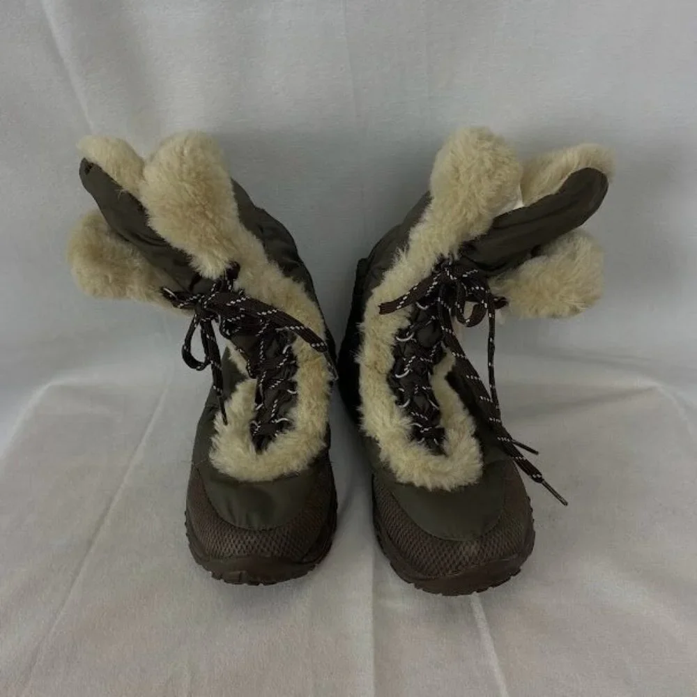 The North Face ALPH Trail Winter Boots Brown Girls‎ Sz 3.
