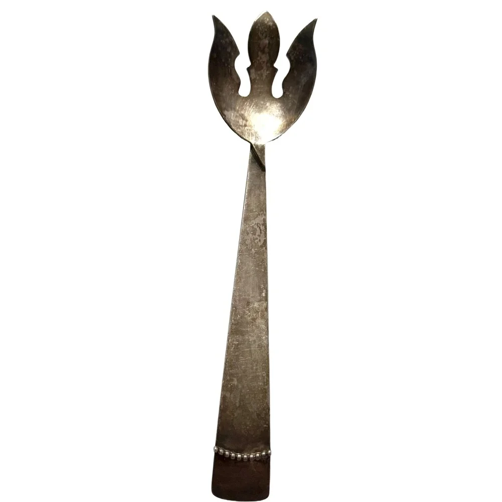 MCM Ingrid Pattern Three Crowns Silversmiths Silverplate Salad Fork 12