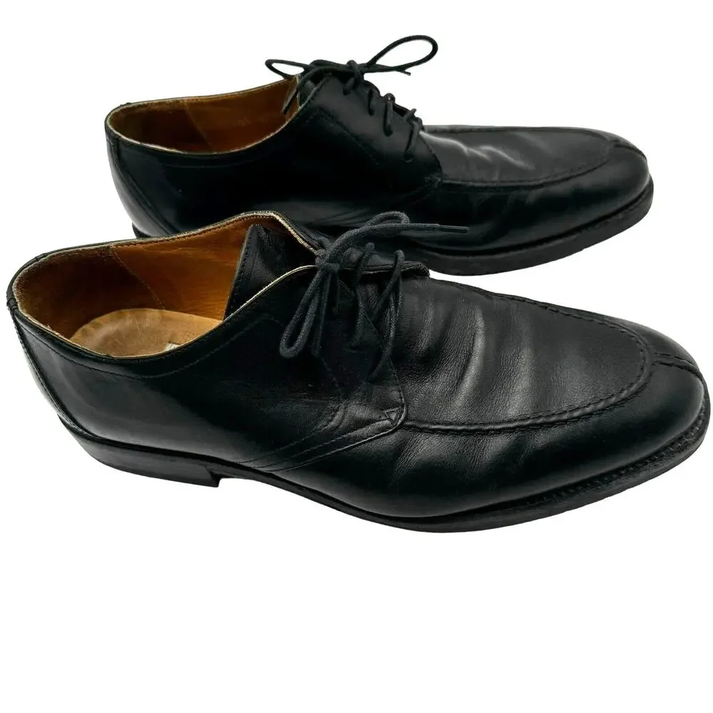 CABLE & CO |‎ Men's size 10 Black Leather Oxfords Dress Shoes Made in Italy