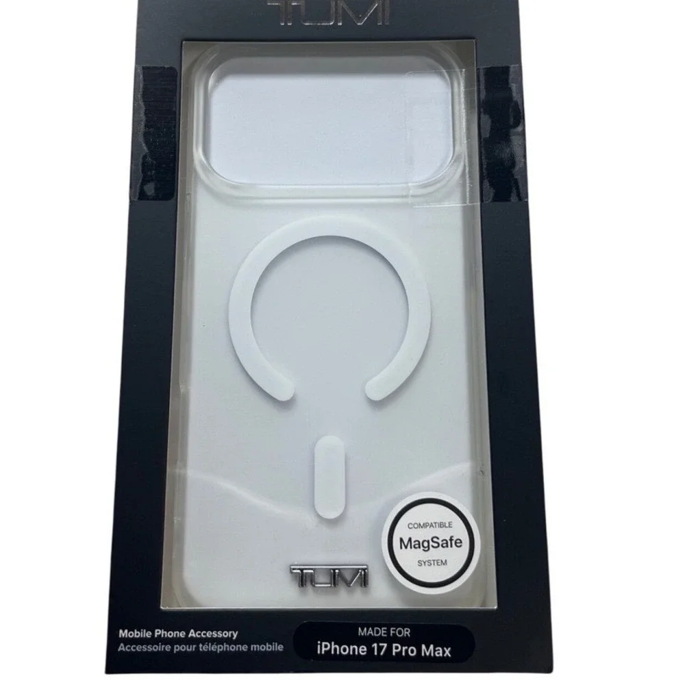 TUMI iPhone 17 Pro Max Case Clear MagSafe Compatible Slim‎ Protective Cover NEW
