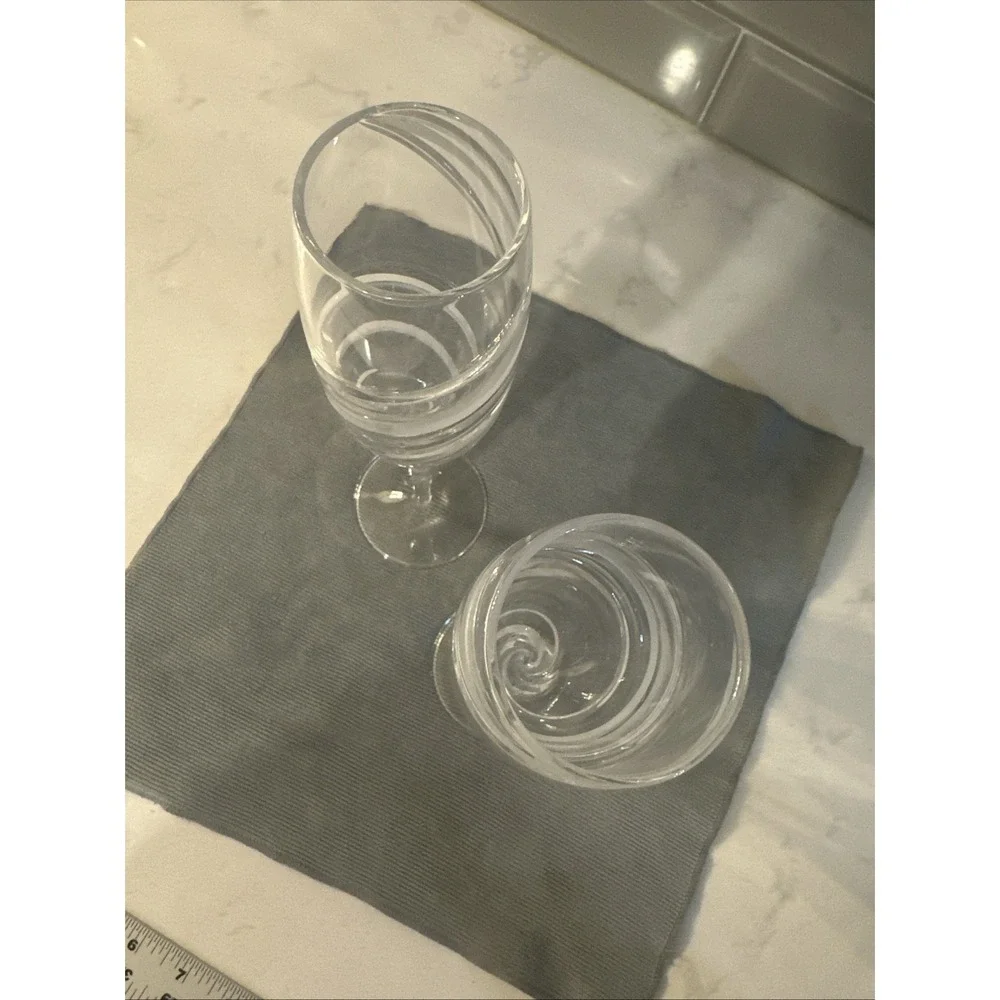 ROGASKA ODYSSEY CHAMPAGNE FLUTES, Cut‎ Lead Crystal, 10
