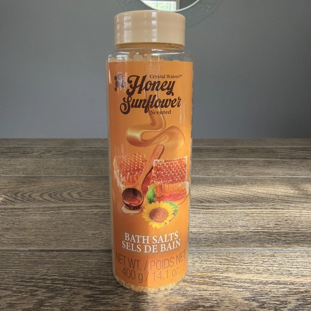 Crystal Waters‎ Honey Sunflower Scented Bath Salts 400g/14.1oz