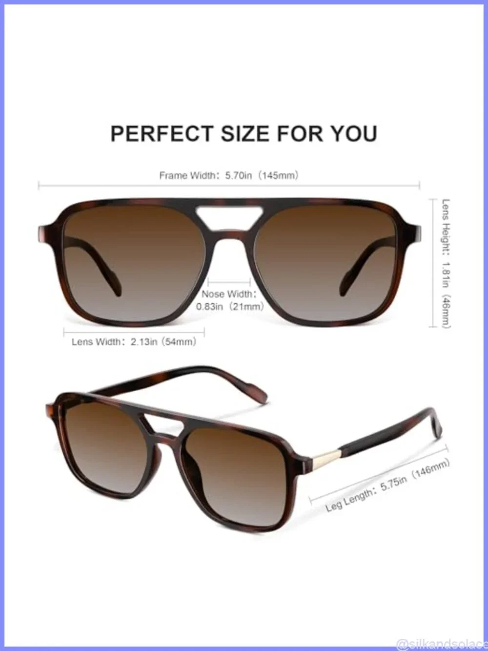 Polarized Retro Aviator Sunglasses UV Protection Unisex