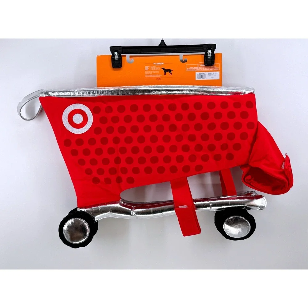 Hyde & EEK Target Shopping Cart Pet Dog Costume XL Red Bullseye Halloween