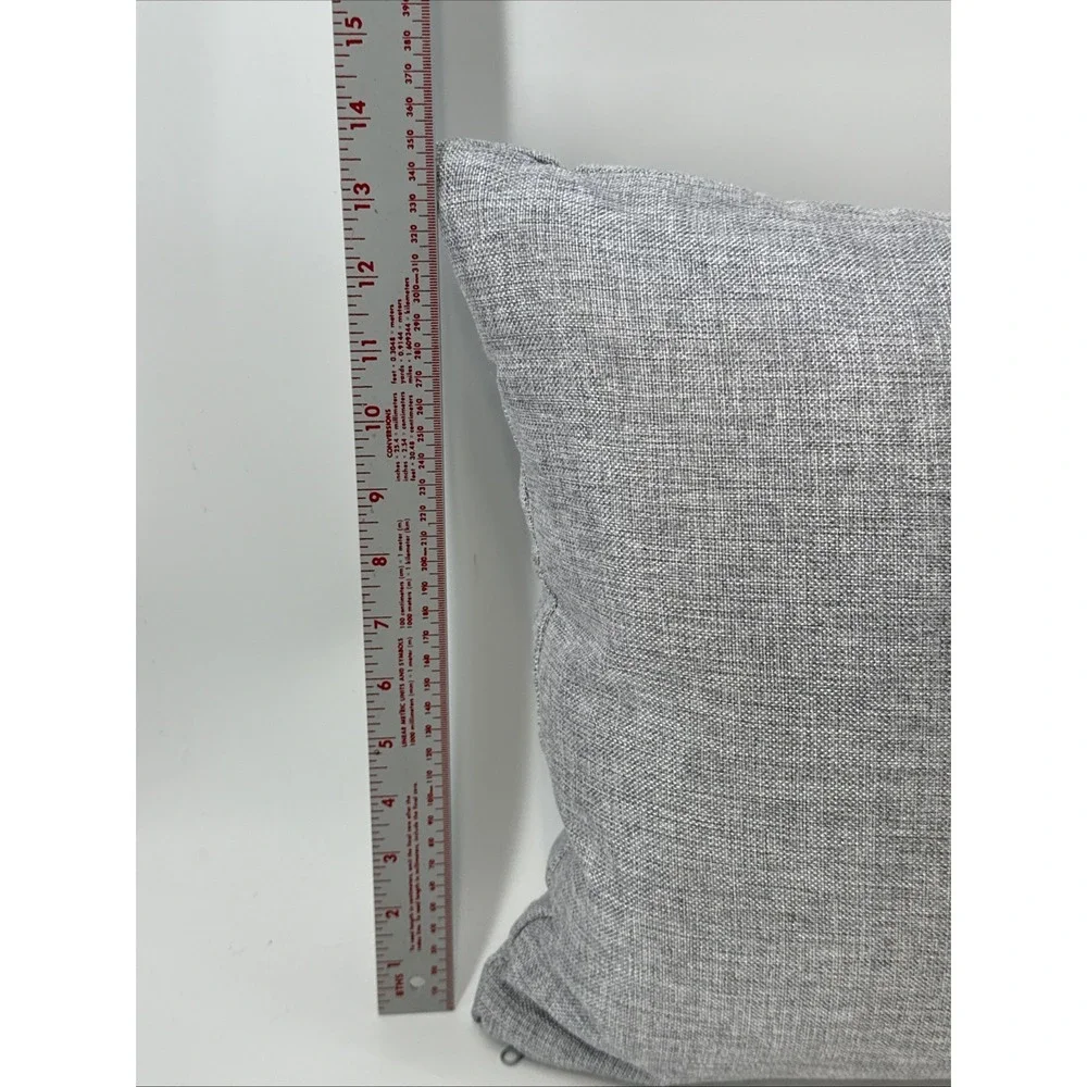 2-Secret‎ Celebrity Merry Christmas Gray Deer Embroidered Throw Pillows NWT