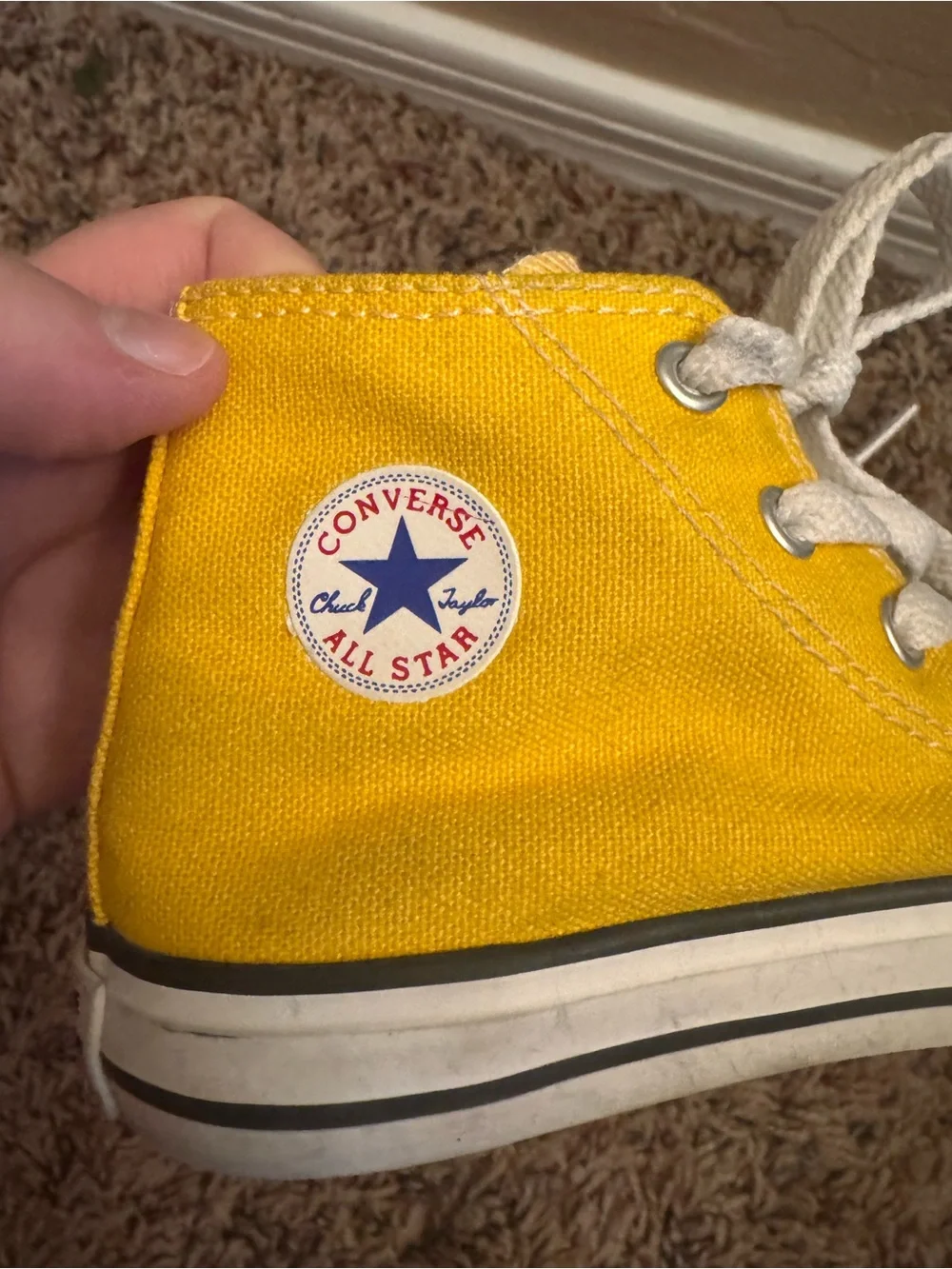 Converse Toddler High-Top Sneakers in Yellow