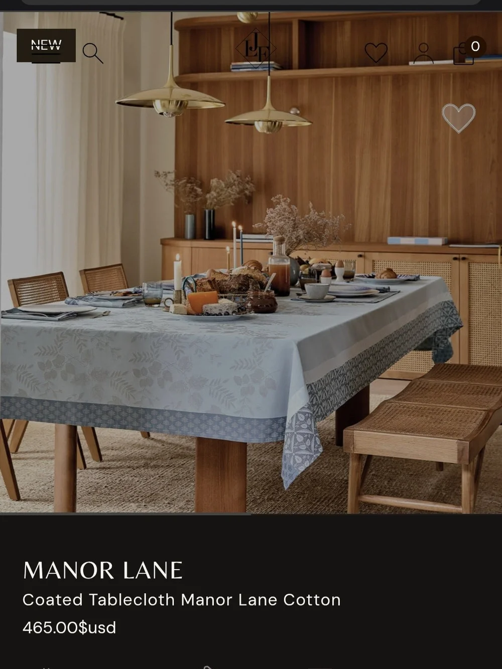 coated tablecloth - Jacquard Francaise
