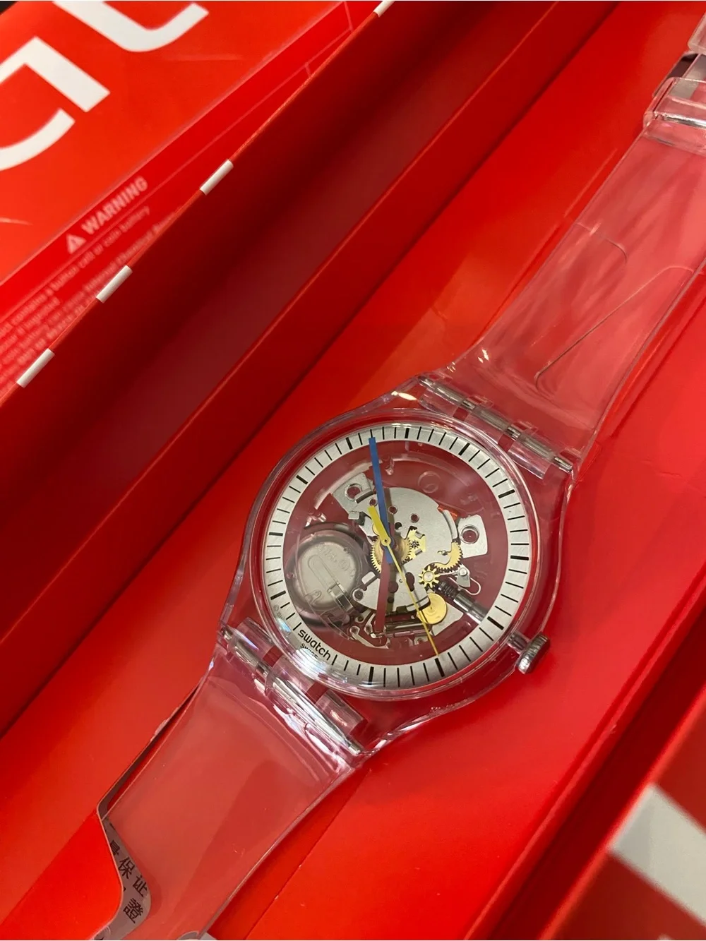Swatch clear cased