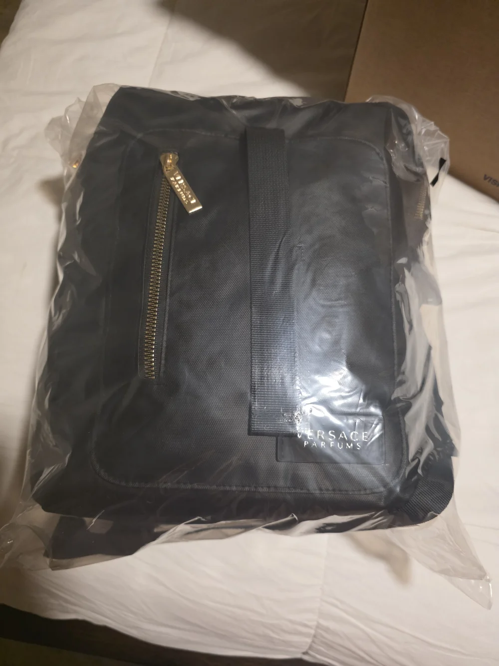 Versace black nylon