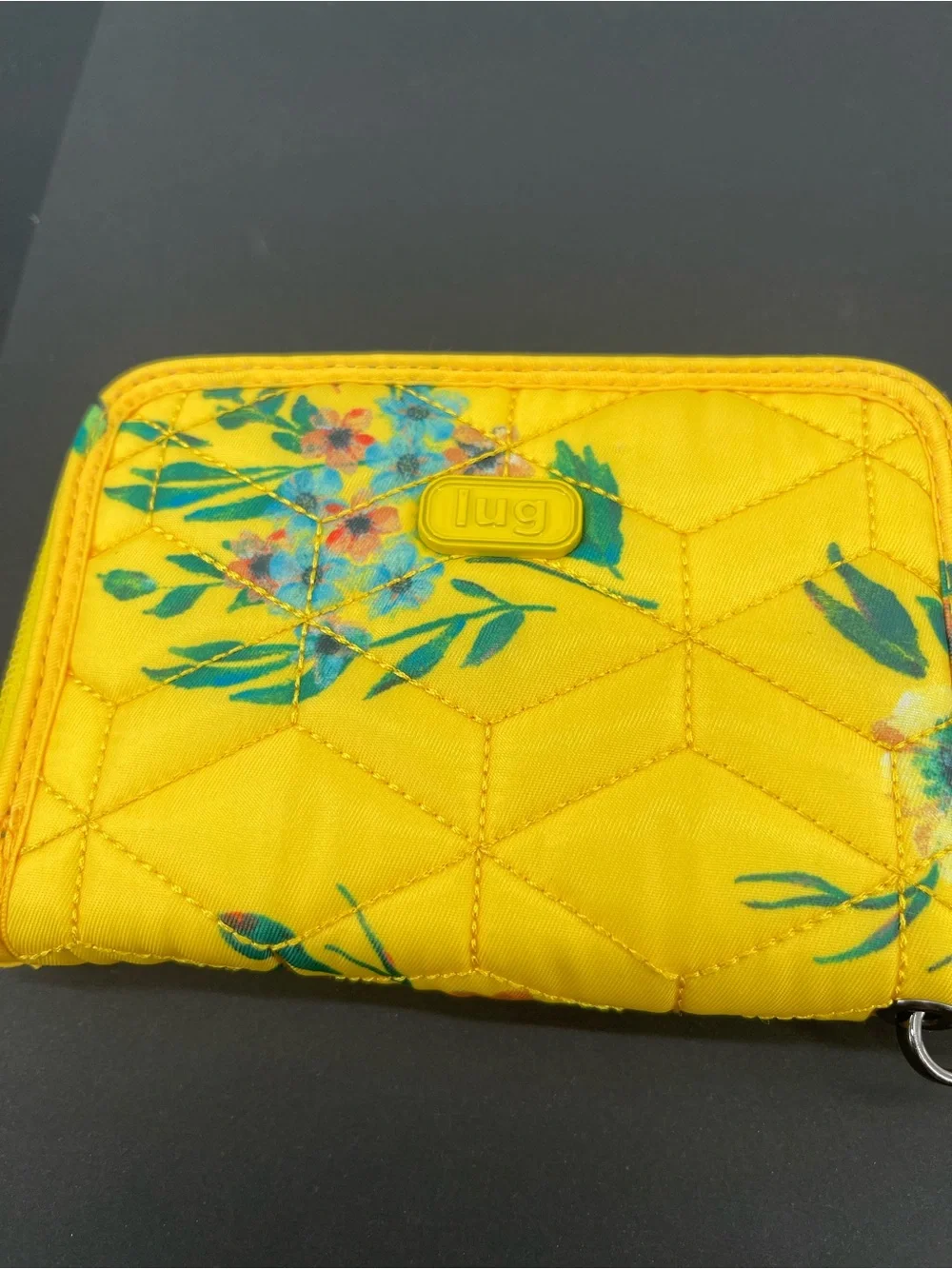 lug teal wristlet